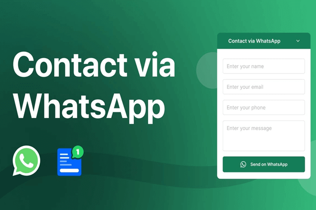 Ajouter un formulaire de contact Whatsapp sur votre site très pratique